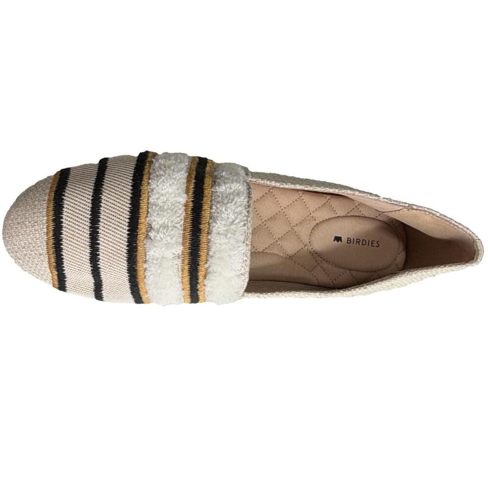 Birdies Starling Raffia Stripe Loafers Flats Slip On Women Size 8.5 Luxe Preppy - Picture 2 of 8